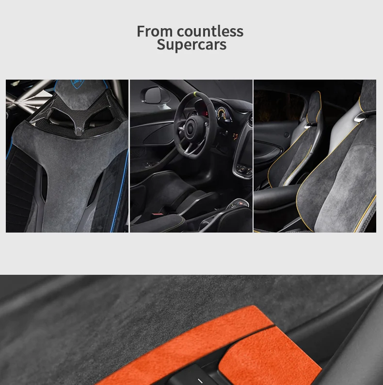 Hochwertige Wildleder-Abdeckung für Tesla Model 3 (2019-2023) und Model Y (2019-2024), Zierleiste für die Bedienelemente der Fenstersteuerung, Auto-Tuning-Zubehör. – Detail 3