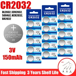 5-100PCS CR2032 pilas CR 2032 Button Battery 3V Lithium Battery For Watch Toy Calculator Car Remote Control Button Coin Cell