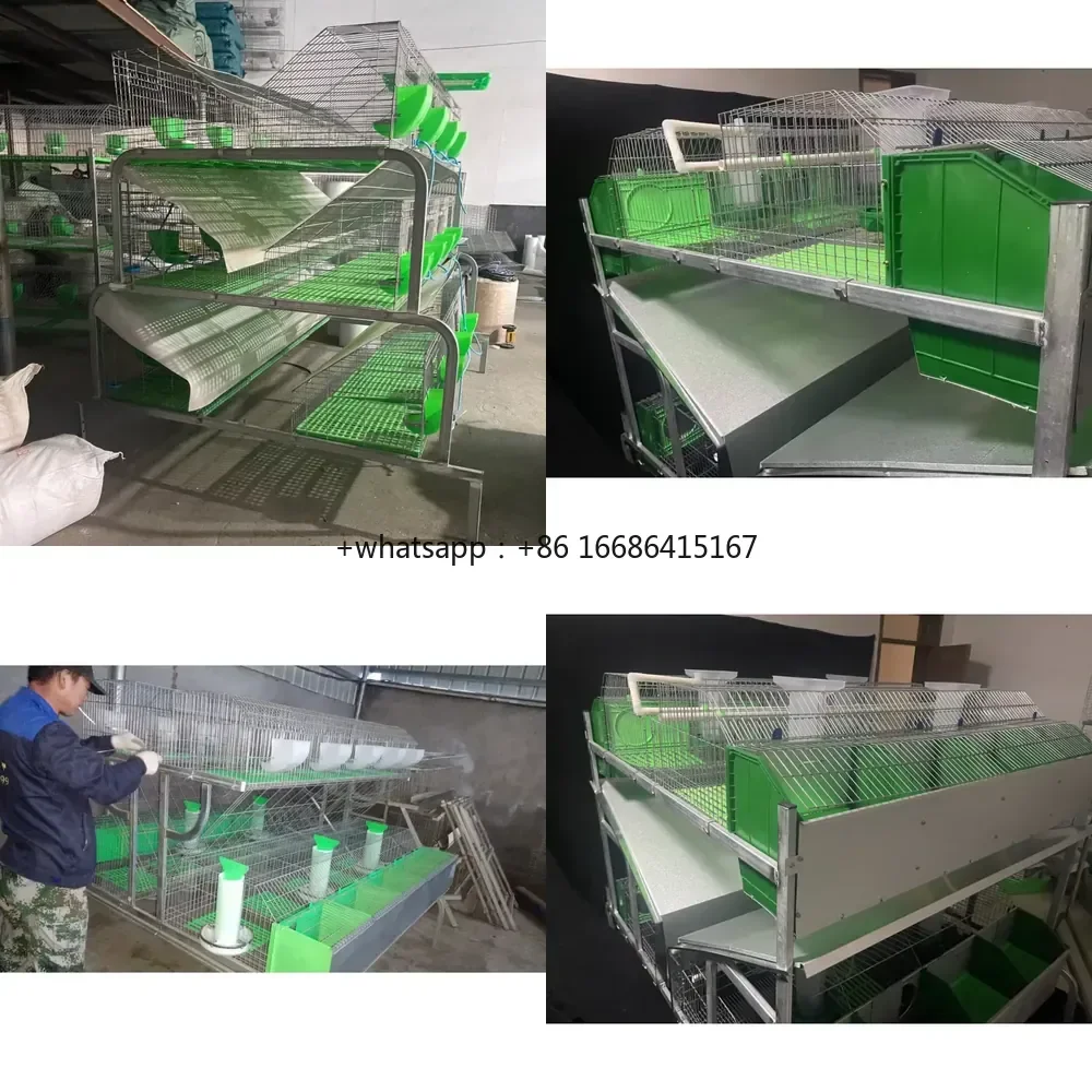 European-Style Livestock Rabbit Breeding Cage Hot Sale New Galvanized for Farm & Home Use