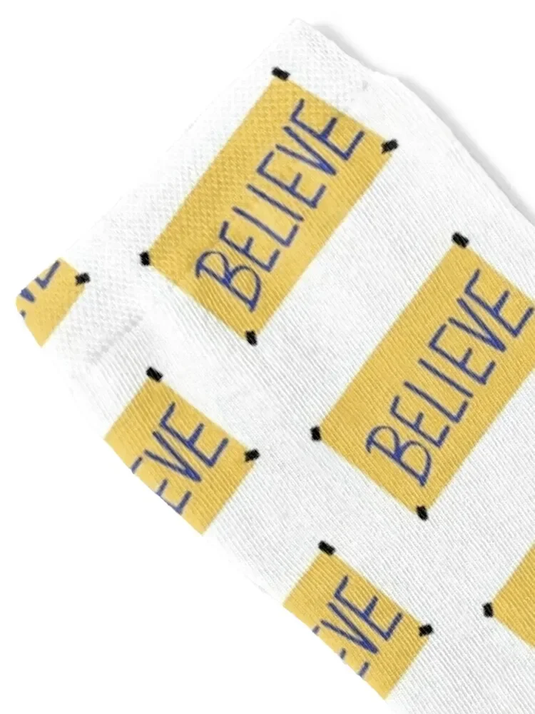 BELIEVE-TED Socks christmass gift New year's Male Socks Women's