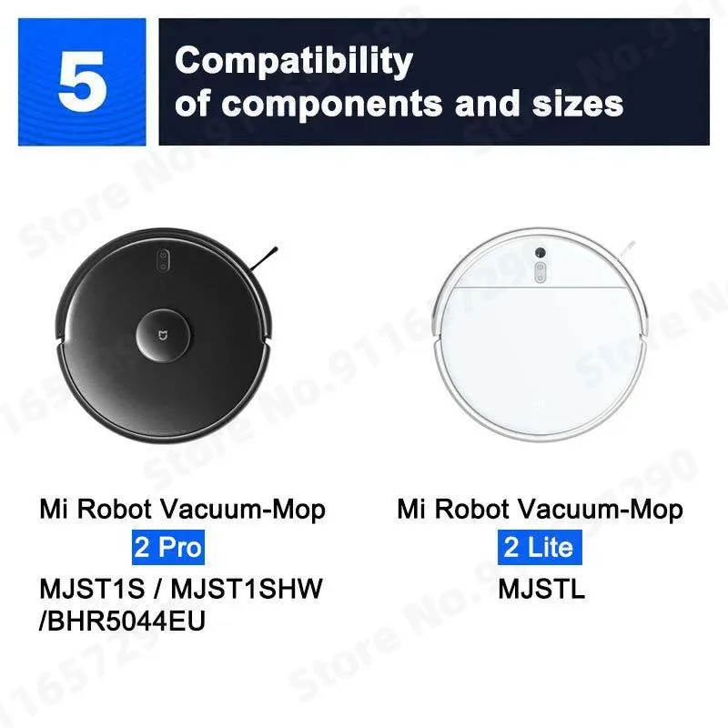 Untuk Xiaomi Mi Robot Vacuum-Mop 2 Pro/Lite Filter MJSTL Hepa Filter kain pel sisi utama sikat Mijia Aksesori Penyedot Debu