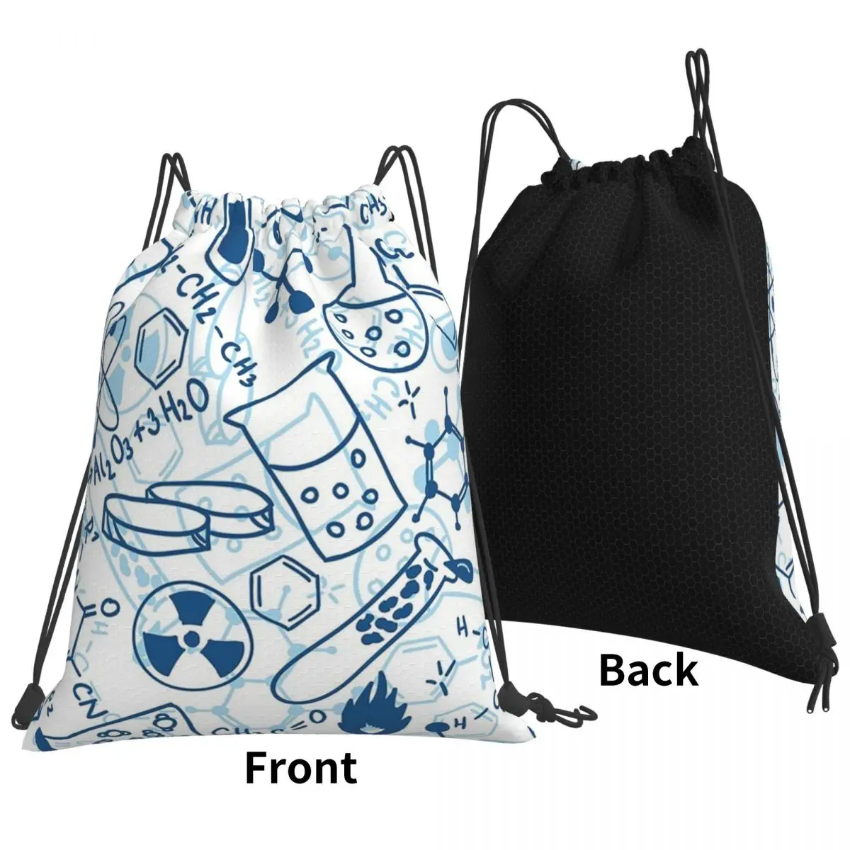 

Химические рюкзаки, многофункциональные портативные сумки на шнурке, сумка для обуви, сумки для книг для мужчин, женщин, студентов