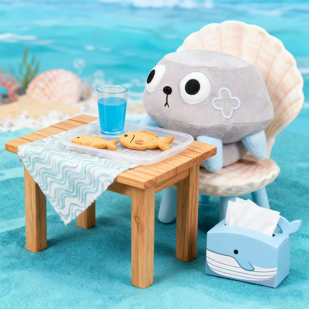 لعبة قطيفة للحيوانات الأليفة الكرتونية الرائعة باللون الرمادي مقاس 10 بوصة، وسادة حيوانات محشوة ناعمة للأطفال الصغار، هدية لطيفة لمرة النوم