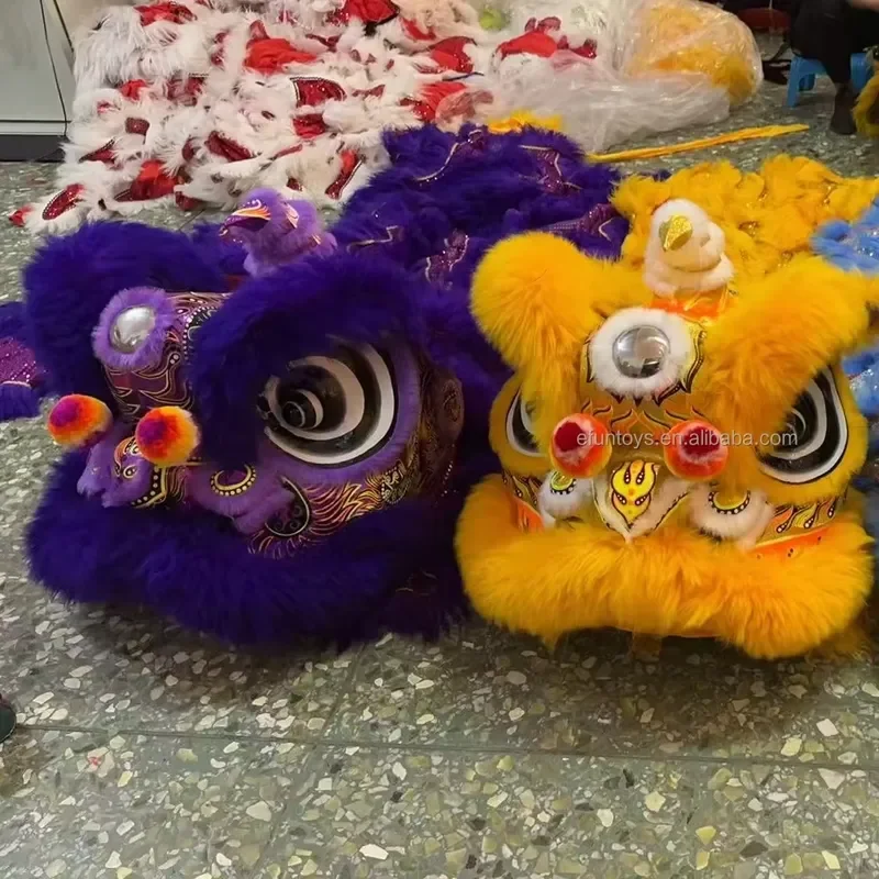 Kids Lion Dance Costume Traditional Chinese New Year Performance Outfit for Boys Girls Festival Celebration Party Dress Up