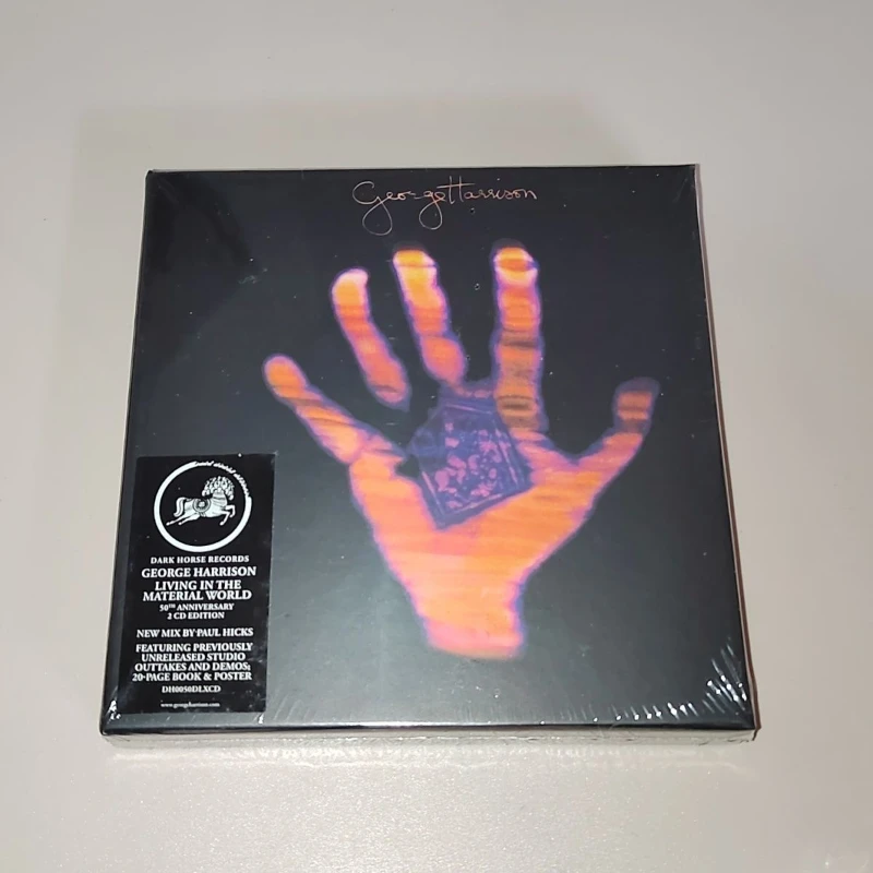 Rock George Harrison Music CD Living in The Material World 50th Anniversary Album 2pcs Music Record Cosplay Soundtracks Box Gift