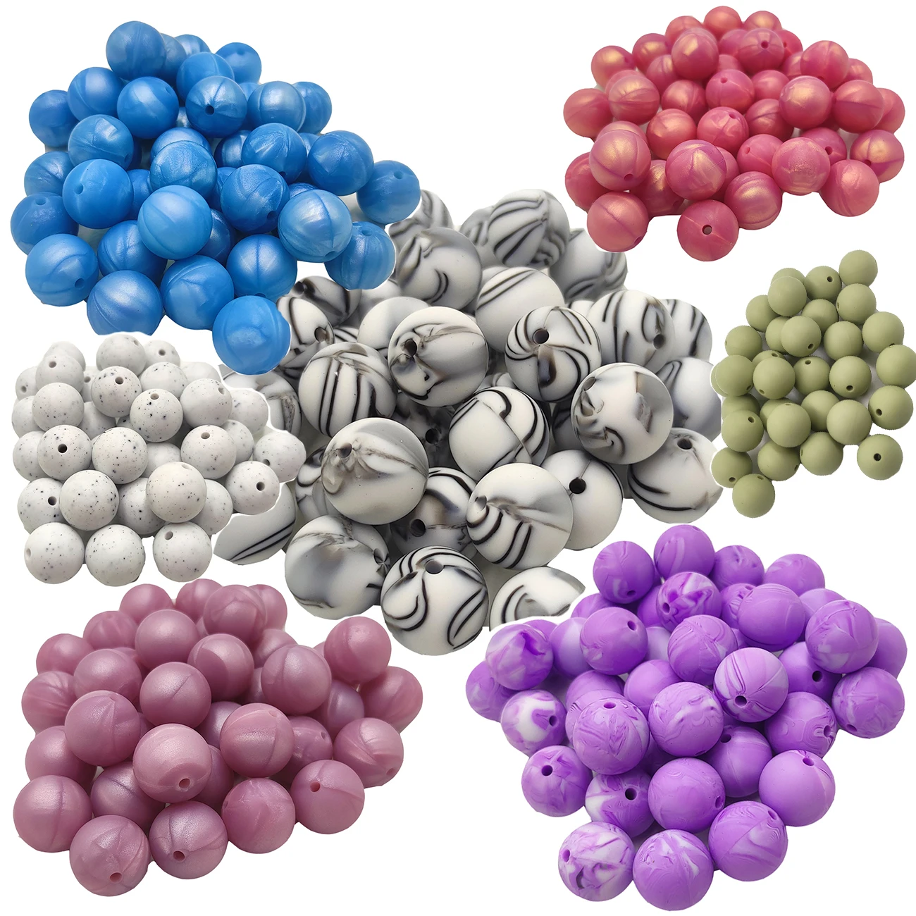 

100 шт. 12 мм силиконовые круглые бусины, экологичные, сенсорные, для прорезывания зубов у младенцев, для ожерелий, пищевой силикон, для браслетов для кормящих мам, для изготовления украшений своими руками