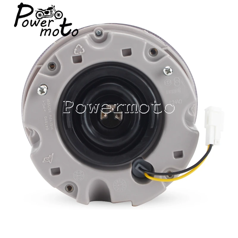 For LX 150 125 LX150 LX125 Motorcycle 12V 35W Clear Glass Headlight  High / Low Beam LED Round Front Head Lamp HS1 Socket P43T