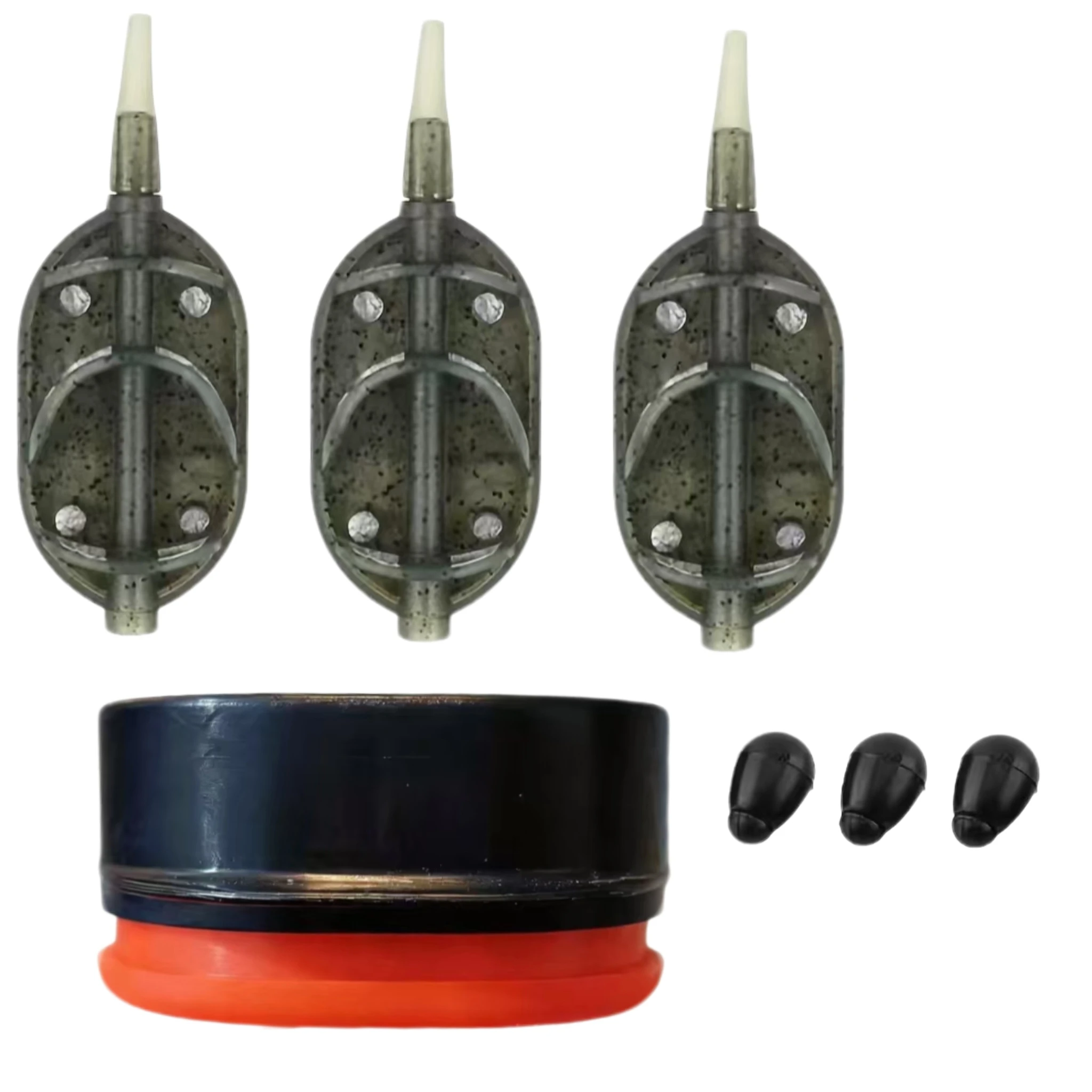 

Two-Style Bait Cage & Bait Cup Combo with Beads, Long Cast Bait Feeder, Universal Accessories for Sea Cast Raft Fishing