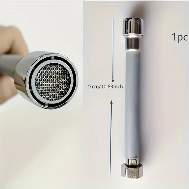 360 Degree Rotatable Tap Flexible Extension Tube With G1/2 Adapter Universal Sink Water Spout Extender For Kitchen Bathroom Balc