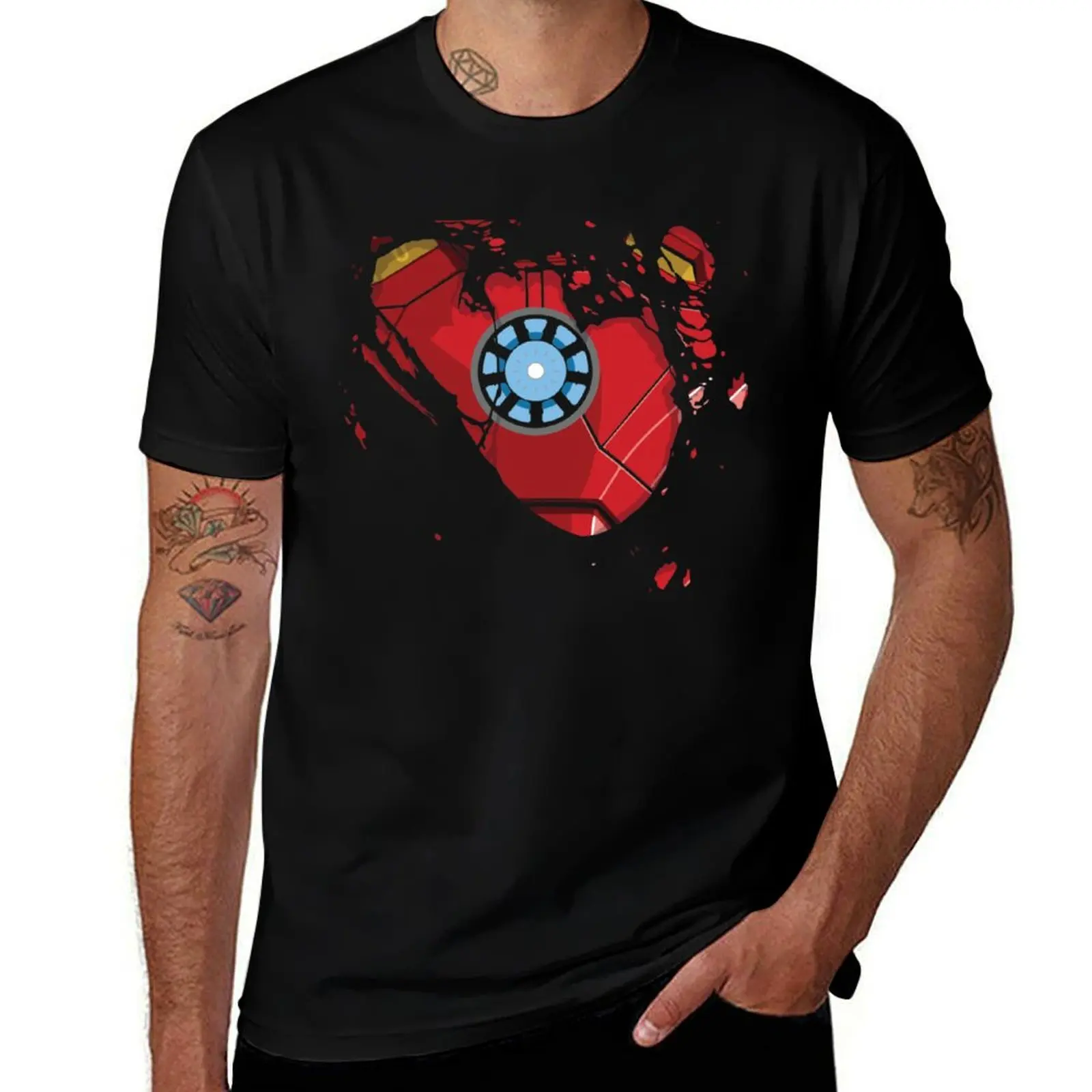Ripped Reactor T-Shirt Big and Tall Solid Color T-Shirt