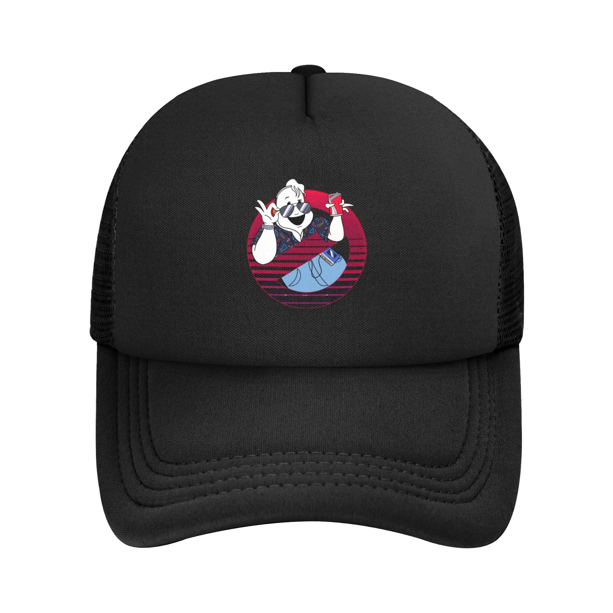 

Unisex Trucker Hats Retro Mesh Baseball Cap Polyester Ghost Busters Movie Dad Hat Sun Hat Adjustable Fishing Hat Summer