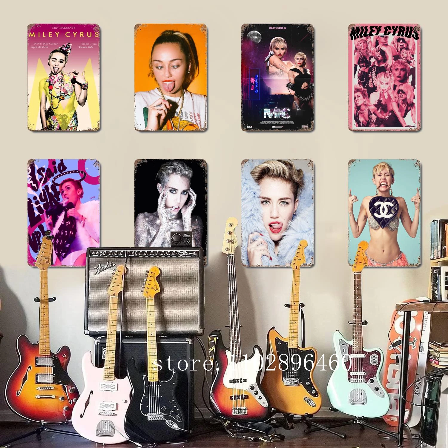 miley cyrus Metal Plaques & Signs wall decor Vintage Tin Signs Captain Metal Poster Decor for Bar Pub Club Wall Decoration