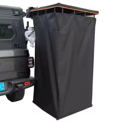 Car Side Double Aluminum Shell Box Bath Toilet Tent Car Side Shower Tent for Outdoor Camping
