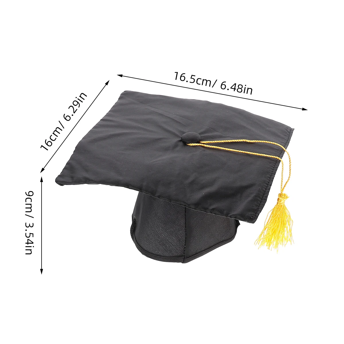 

Black Pet Dog Graduation Hat Yellow Tassels DIY Party Ideas Headgear Creative Dog Costume Supplies Large Medium Small Dogs