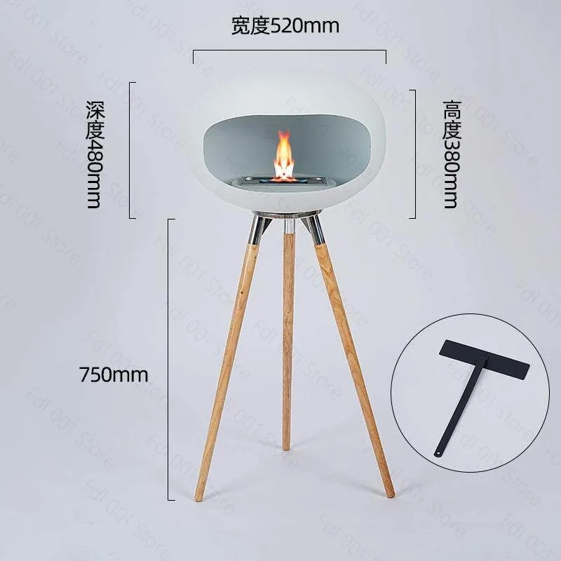 Limited Stock UFO Outdoor Fire Pit Alcohol Ethanol Heated Fireplace Truly Smoke-free Modern Courtyard Heater for Gardens/villas