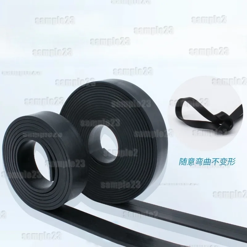 1 Meter Black Solid Rubber Flat Strip Sealing Strip Thick 2/3/5mm Width 10/15/20-50mm