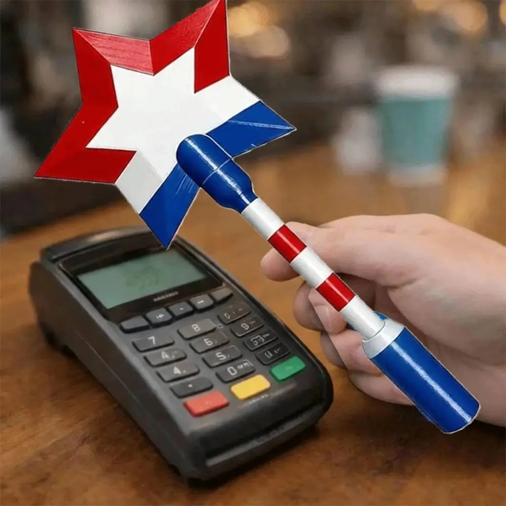 

3D Printed Credit Card Wand Tap to Pay Wand Magical Lightweight Credit Card Holder Star Magic Wand Wand Credit Card Payment Wand