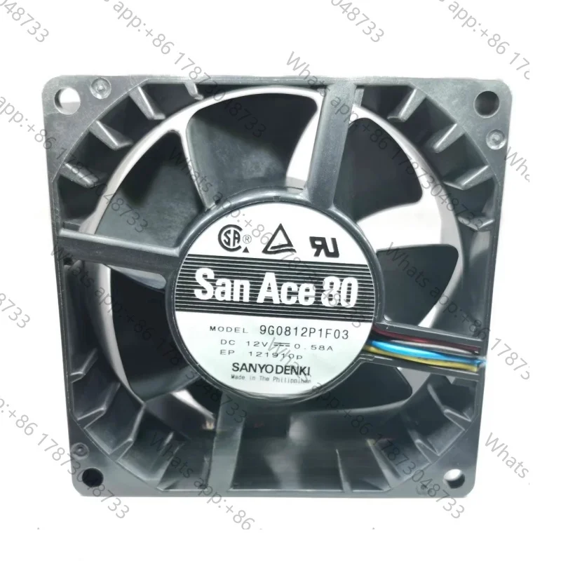 Tool PartsNew original 8cm 8038 12V 0.58A 9G0812P1F03 four wire server chassis fan