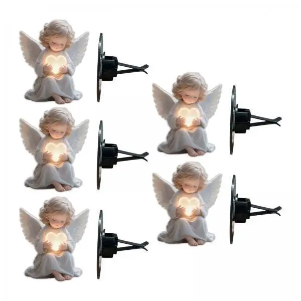 Set of 5 Acrylic Car Vent Clip Aroma Diffuser Multicolor Air Outlet Decoration for Cars Everyday Use