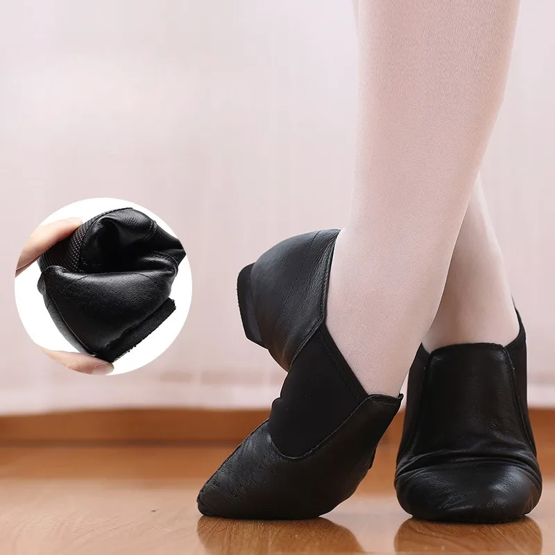 Chaussures de danse DN en tissu élastique personnalisé pour enfants, cuir de mouton, ballet latine adulte, échauffement de ballet pour filles