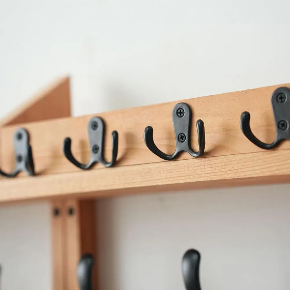 Display Stand for Entryway Rustic Wall Mounted Coat Rack with Shelf 11 Metal Hooks Key Hanger Entryway Organizer Mail for Room