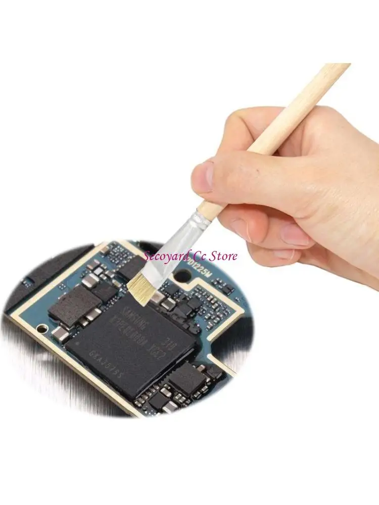 

N3UC Small Brush with Comfortable Handle for Cleaning PCB Circuit Boad