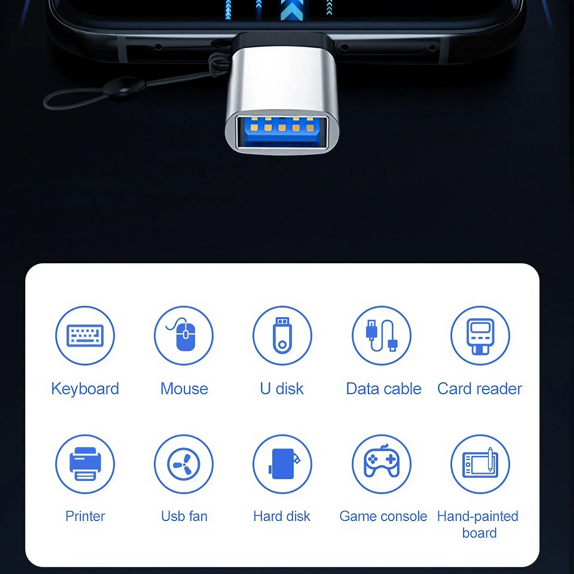 STONEGO USB to Type-c3.0 adapter high-speed OTG adapter mobile phone Type-c to usb
