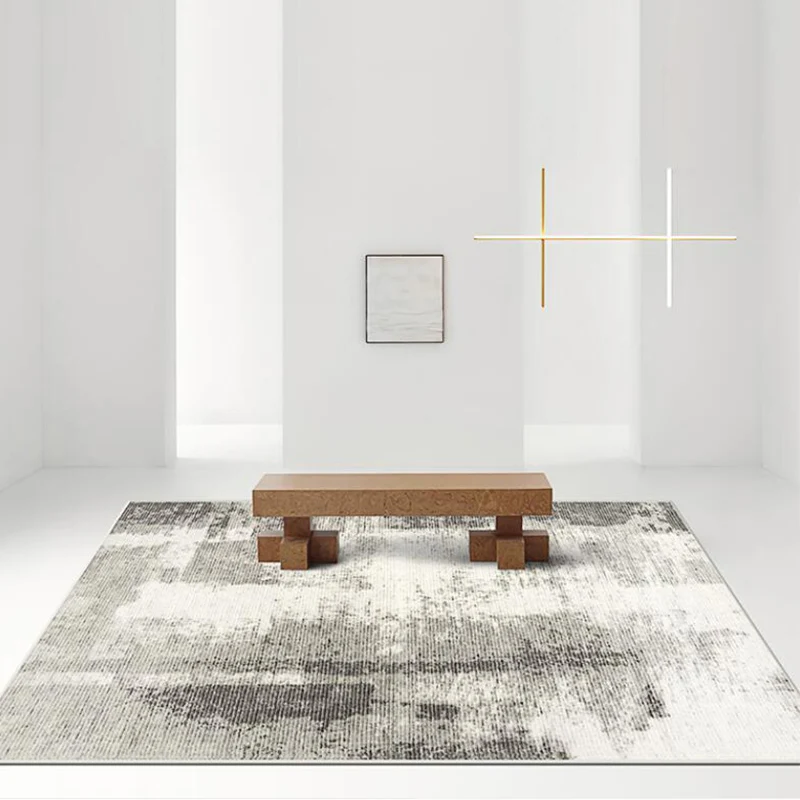 Modern Abstract Gray Carpet Rugs for Living Room Light Luxury Area Rug Nordic Coffee Table Floor Mat Large Rugs Carpet Decor