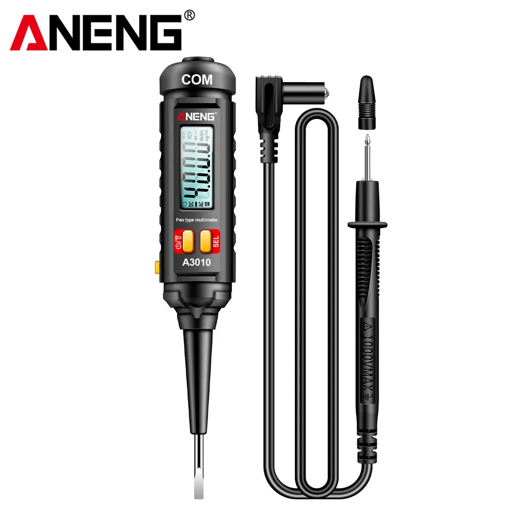 ANENG A3010 Pen-Type Multimeter 4000 Counts True-RMS Backlight Multi Meter Digital Auto Range Tester LCD Electrician Test Tools