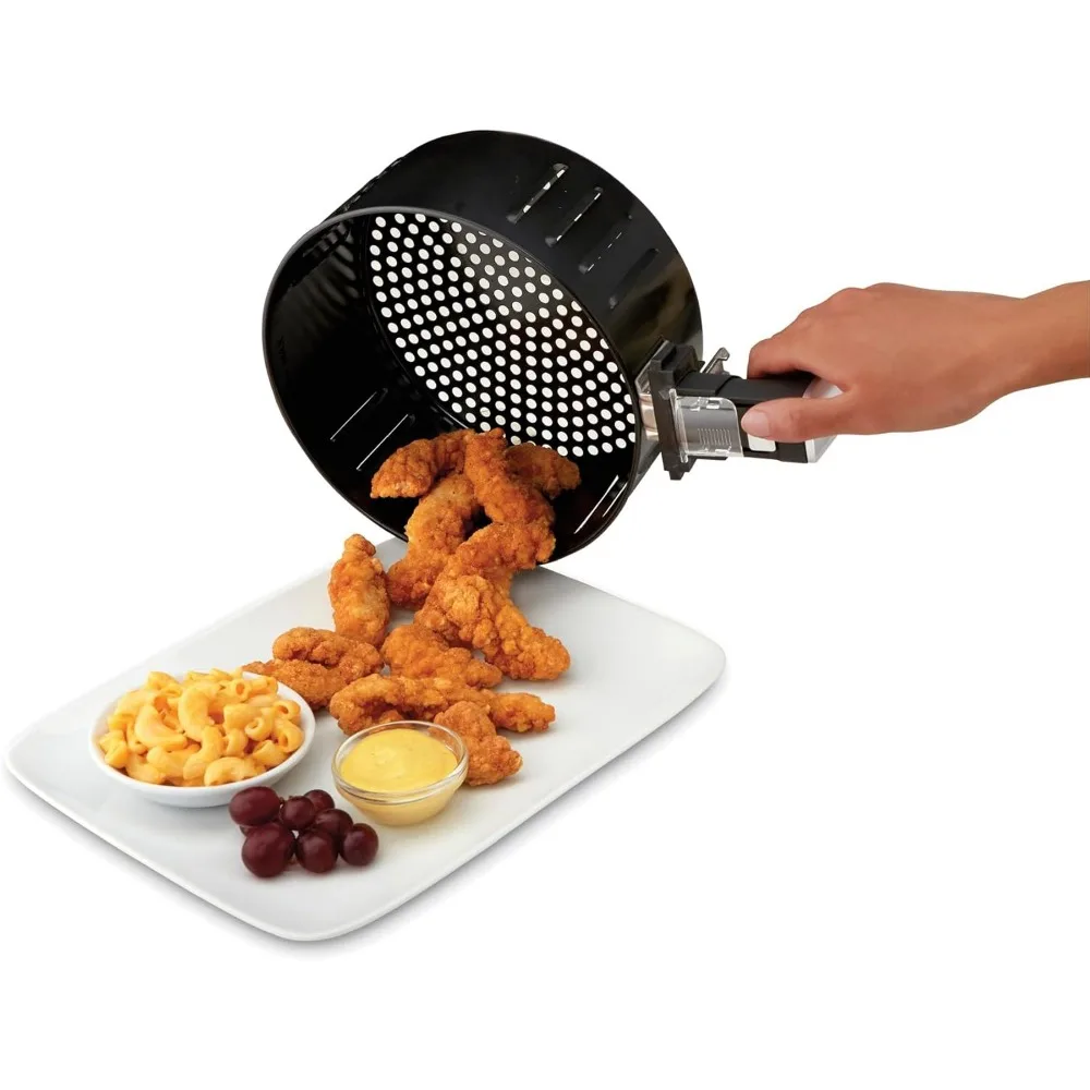 3.2 Quart Digital Air Fryer Oven with 6 Presets, Easy to Clean Nonstick Basket, Black (35065)