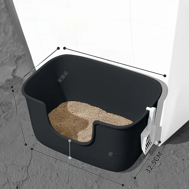 large-rectangular-open-top-litter-box-565cm-anti-splash-toilet-for-large-cats-fat-cats-kittens-pp-material-smart-func