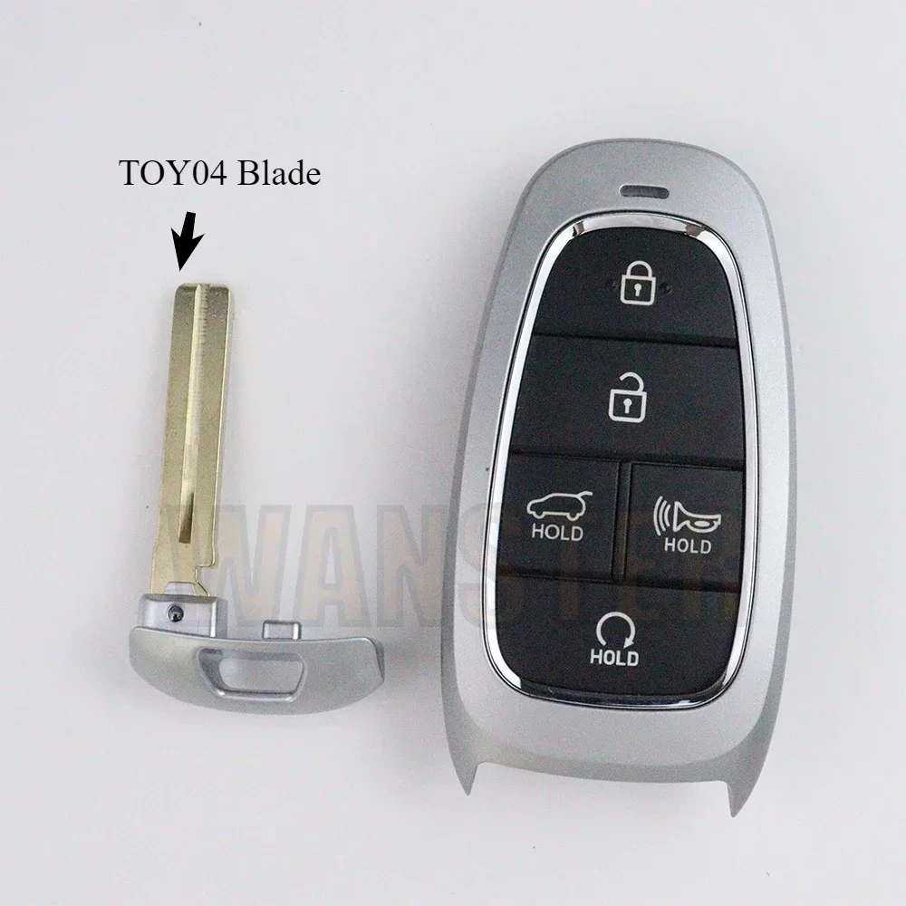 Car Key Fob Case Shell Housing for Hyundai Azira Tucson Prime Nexo DN8 PALISADE Solaris Sonata Sonata Santa Fe NX4 Atos SantaFe