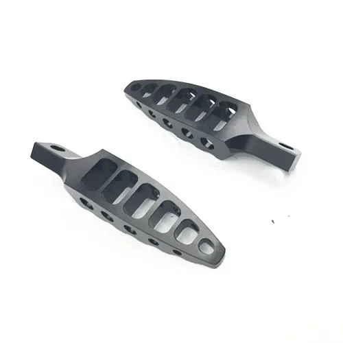 Pair Motorcycle Black Degrees Male-Mount Footrests Foot Pegs For Harley Blackline Breakout Electra Glide Fatboy Touring