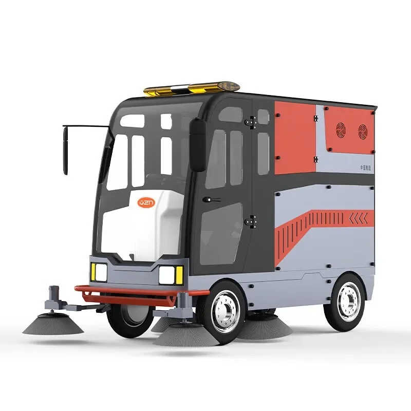 Driving fully enclosed sweeper, electric commercial sweeper, sanitation sweeper