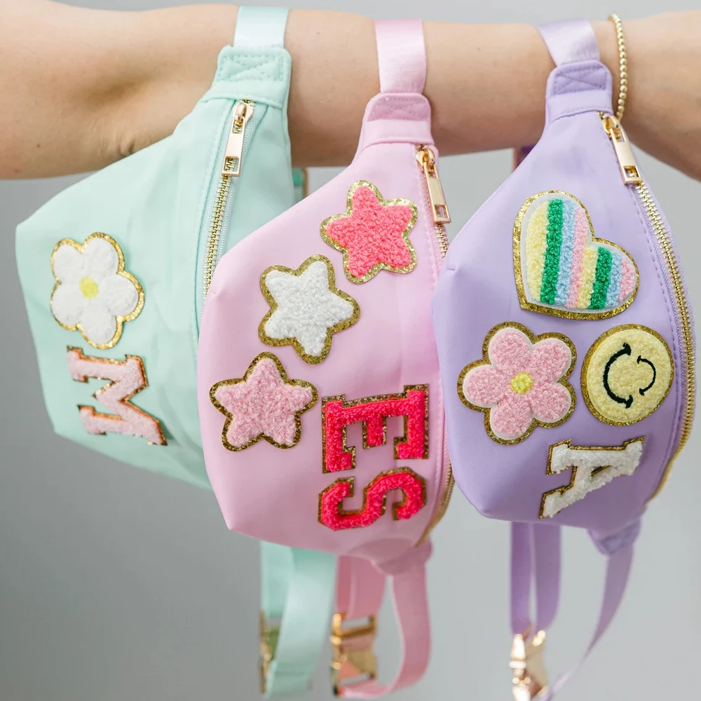 

Сплошной цвет, регулируемый плечевой ремень, большая вместительная водонепроницаемая женская нейлоновая поясная сумка, поясная сумка, поясная сумка через плечо