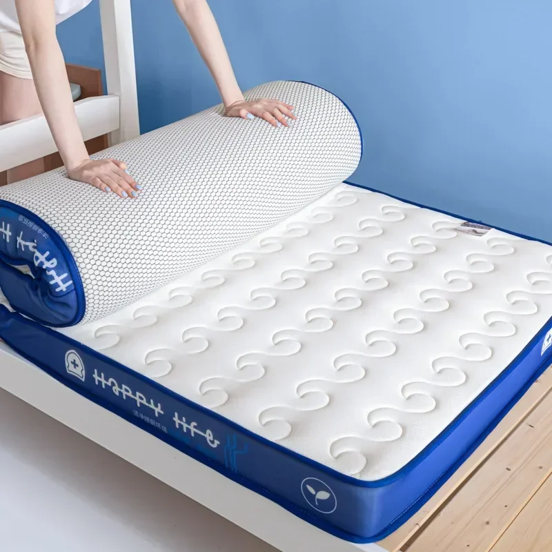 Thick 9cm Class A Knitted Spine Protection Student Dormitory Single Mattress 90x190cm Latex Tatami Cushion  Colchones De Latex