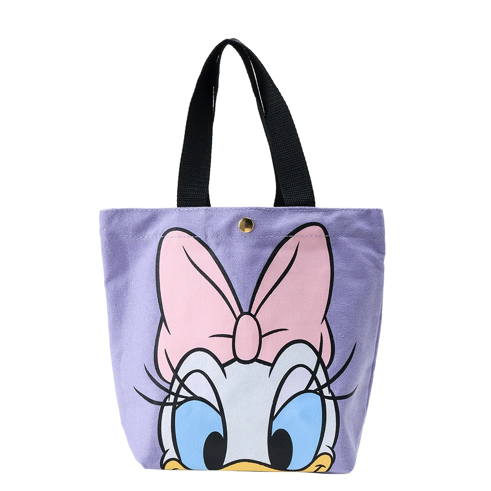 Disney-fiambrera de Mickey y Minnie, bolsa aislante de papel de aluminio, fiambrera para estudiantes, mantiene la comida caliente, Picnic de viaje