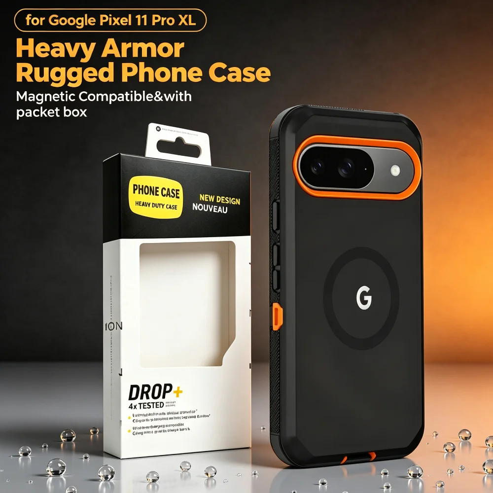 Étui OTT-Box de qualité militaire Armor Design pour Google Pixel 11 Pro XL 10A 9A Pro, housse de téléphone Anti-chute pour Magsafe Charge Defender