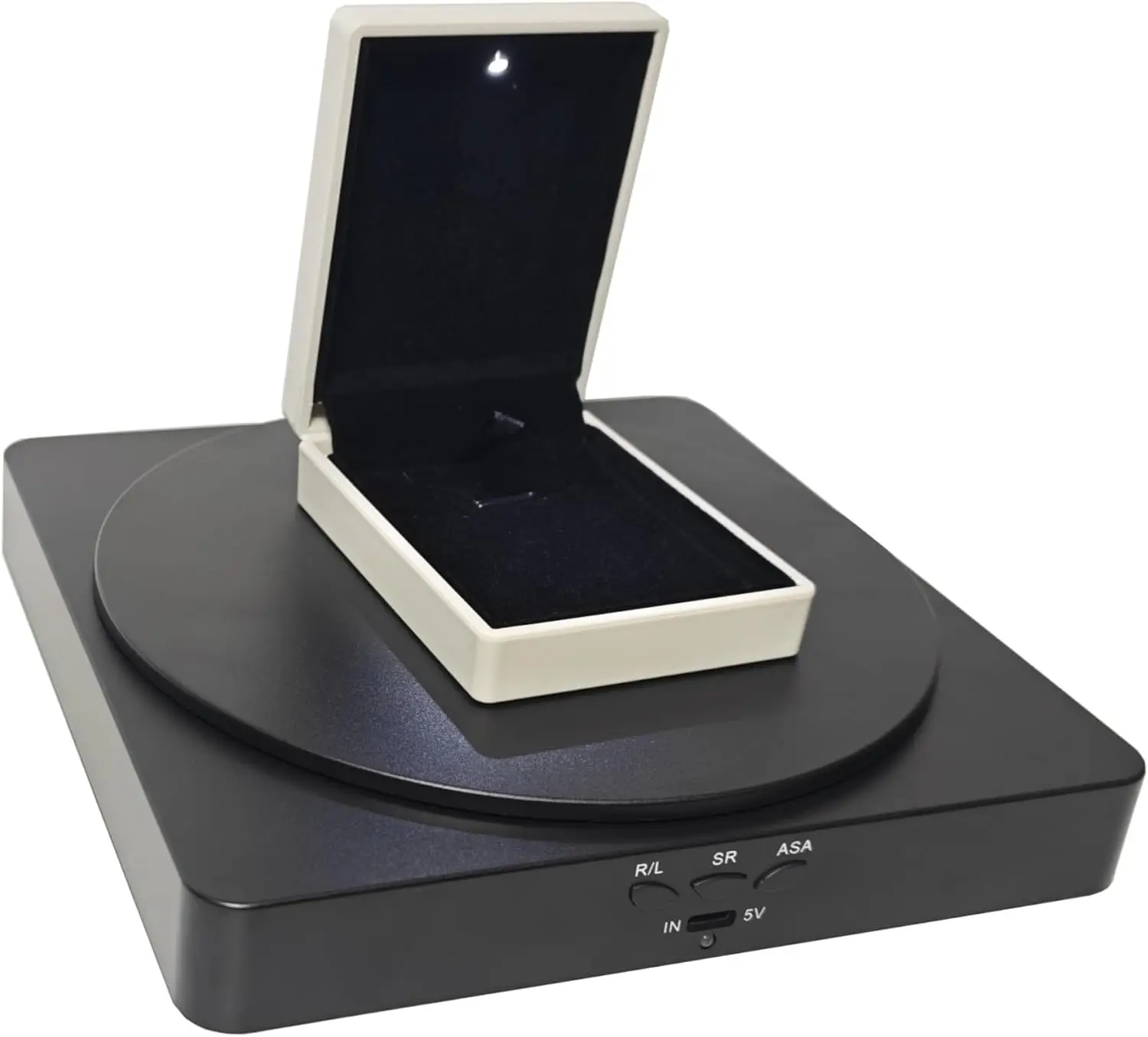 6.69Inch/18cm Motorized Rotating Display Stand, 360° Turntable for Photography