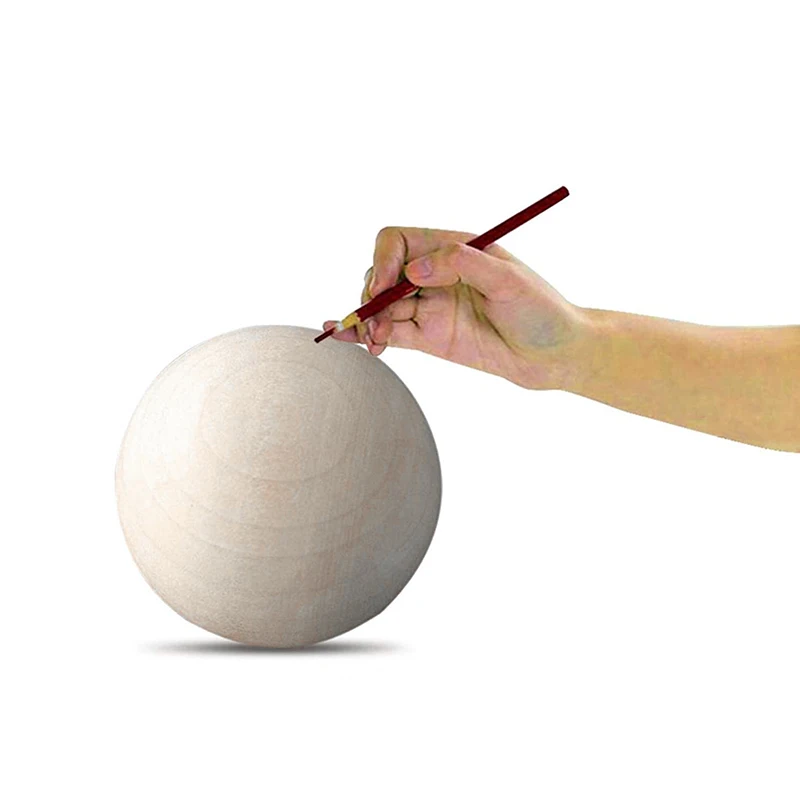 60 mm Broadleaf balls solid natural beech wooden balls Solid wood round ball curtains wooden bead decorative balls