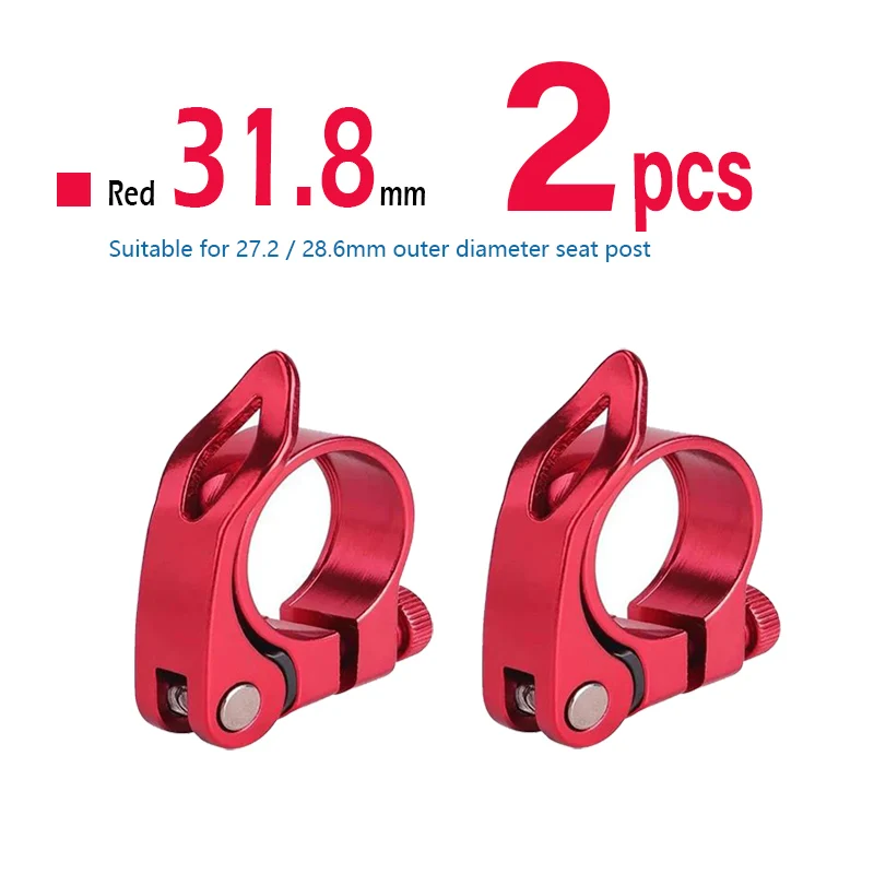Fahrrad Sattelstütze Klemme Quick Release Aluminium Legierung Fahrrad Sattelstütze Sattel Schloss MTB 31,8mm 34,9mm Radfahren Zubehör – Detail 11