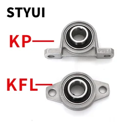Kp08 Kp000 Kp001 Kp002 KFL08 KFL000 KFL001KFL002Zinc Alloy Diameter 8mm TO 25mm Bore Ball Bearing Pillow Block Mounted Support