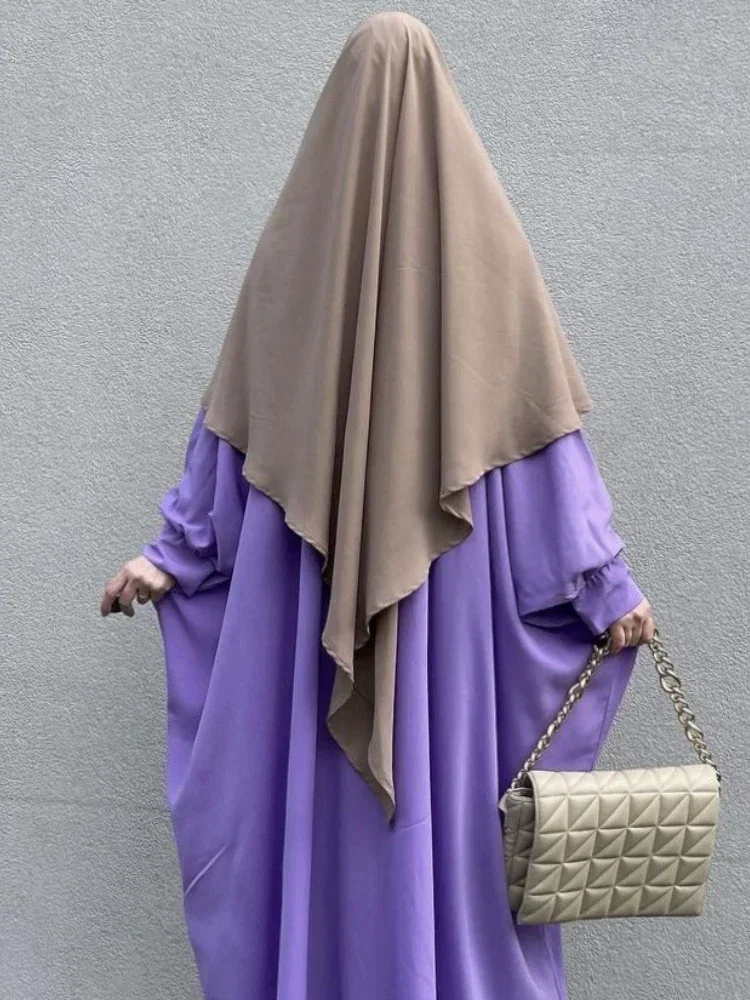 Eid Preghiera Indumento Hijab Lungo Khimar Ramdan Musulmano Lungo Copricapo Donne di Un Pezzo Jubha Islamico Hijab Musulman Dejellab 2026