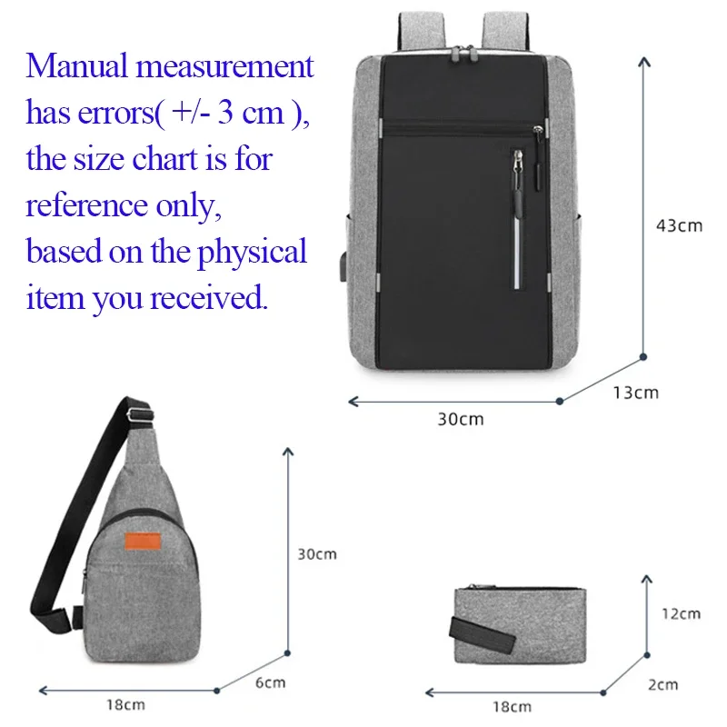 Waterproof USB multifunctional backpack simple business casual laptop bag SLR camera bag lens case for Canon Nikon Sony Xiaomi