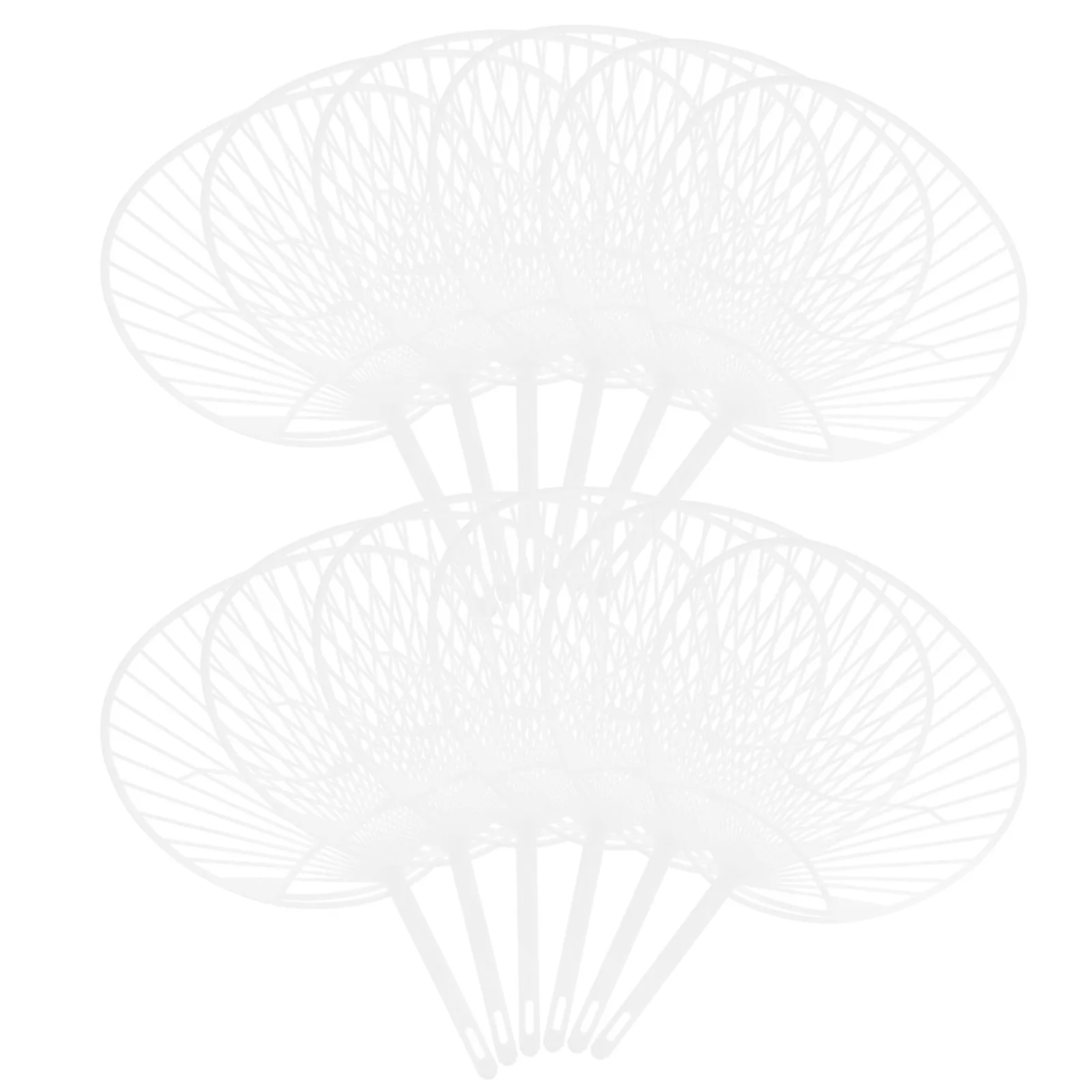 

20pcs Plastic Frame For Diy Hand-Held Fan Making Kit Craft Supplies Decorative Fan Framework Summer