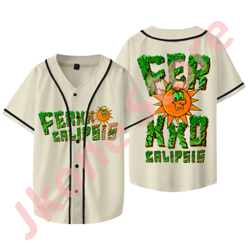 Feid Ferxxocalipsis Logo Merch Jersey Ferxxo Tour camisetas de béisbol para hombres y mujeres, moda Casual, camiseta de manga corta