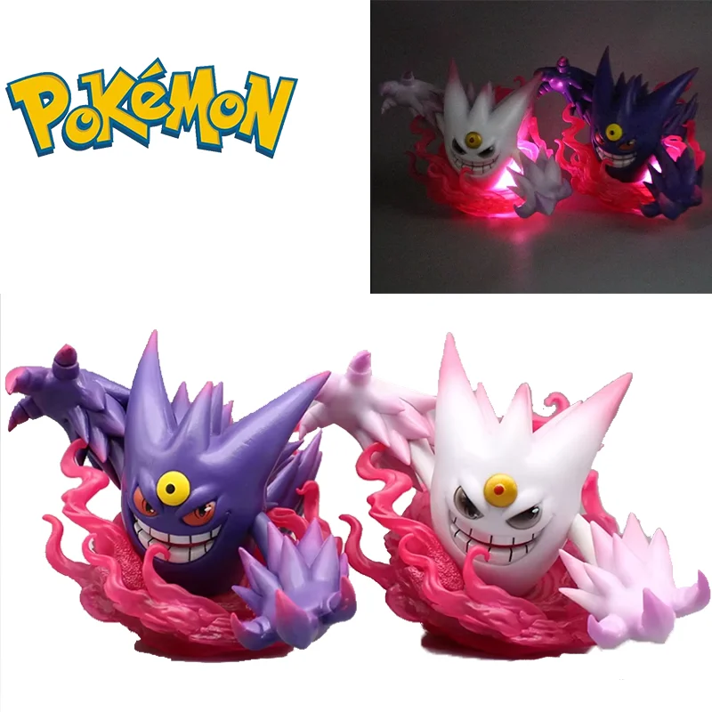 14.5cm Pokemon Gengar Anime Figure GK Pallet Town Ectoplasma Luminous Doll Decor Pvc Action Figurine Collectible Model Toy Gift