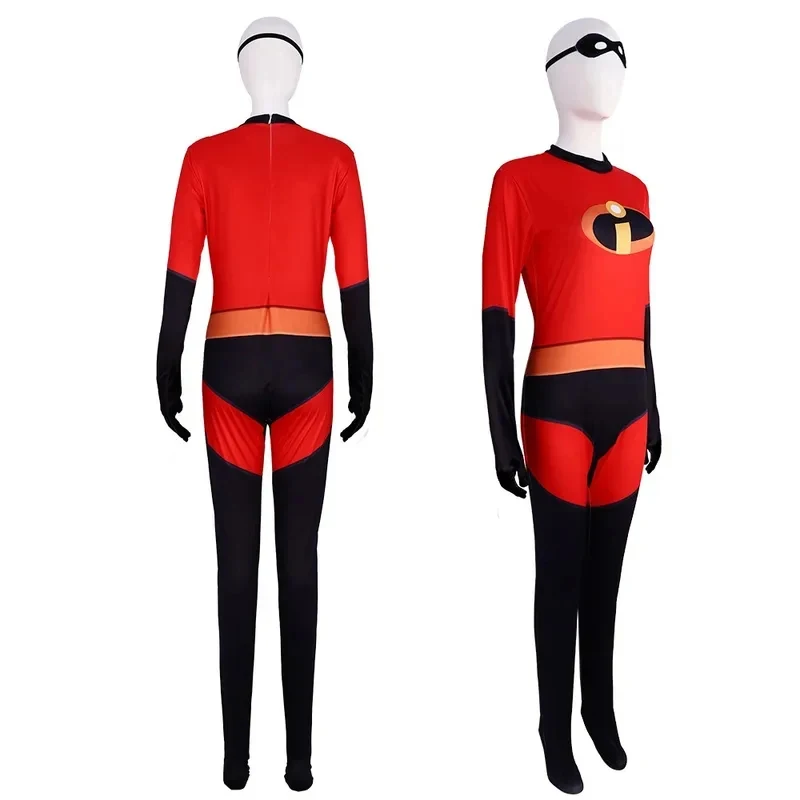 Costume de Cosplay Anime Incroyable Elastigirl Hulk Spider Family, Combinaison, Justaucorps, Costume d'Halloween pour Adultes, Enfants, Femmes, Hommes, Filles Xi