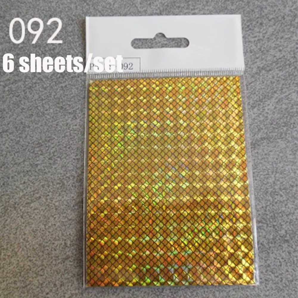 

Hot 7.5*10cm Metal Hard Baits Fishing Lure Flash Tape Fly Tying Material Change Color Sticker Holographic Adhesive Film