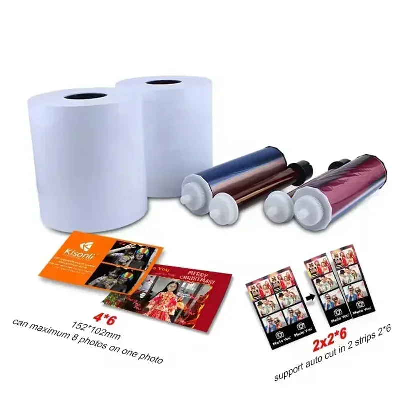 En stock: Kit de impresión y consumibles de papel fotográfico y cinta Hiti P525L de alta calidad, 4x6 pulgadas